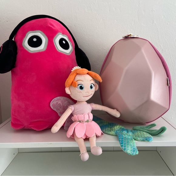 A For Adley Bundle | Adley Fairy Mermaid Plush | Pink Ghost Plush - Picture 1 of 10